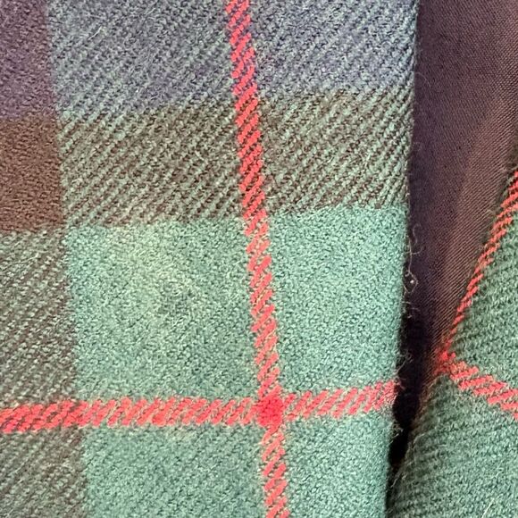 Amanda Smith Wool Green Plaid Blazer Size 8 - Picture 7 of 9